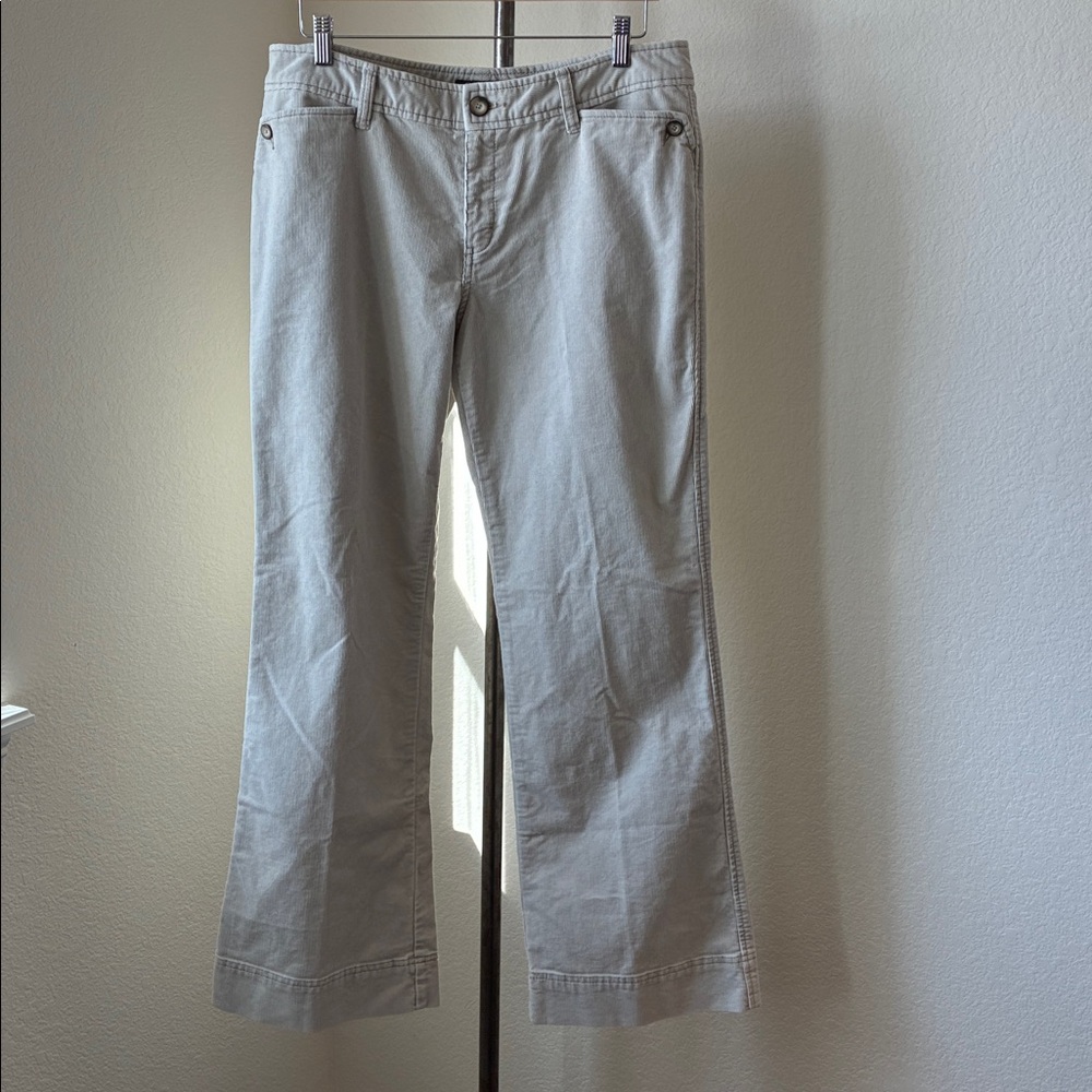 Eddie Bauer NWT Corduroy Birch cream trousers sz 12 Casual Soft Workwear Utility